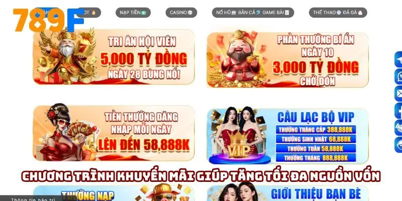 Chương trình khuyến mãi giúp tăng tối đa nguồn vốn